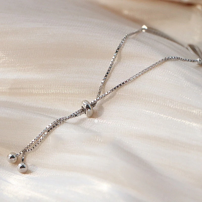 Elegant Silver Tennis Bracelet with Zirconia - Image 4