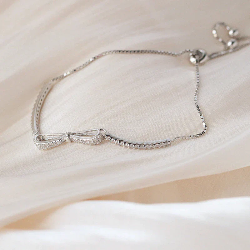 Elegant Silver Tennis Bracelet with Zirconia - Image 5