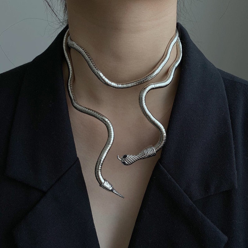 Elegant Snake Necklace | Fashion Jewellery for Women - Image 2