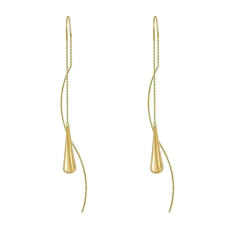 Elegant Waterdrop Earrings | Simple and Stylish Jewellery - Image 4