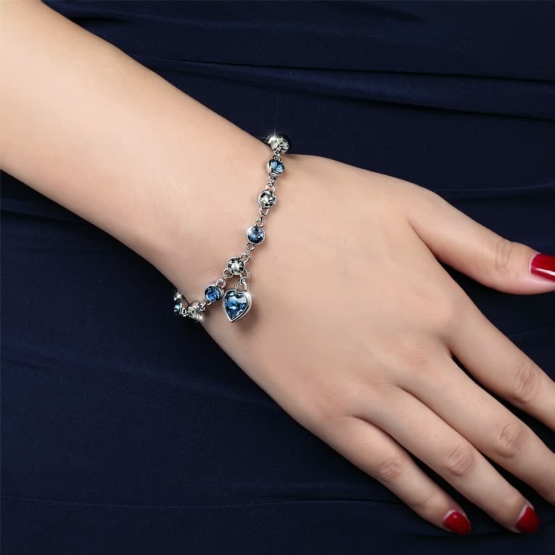 Elegant Women’s Blue Stone Adjustable Bracelet - Image 7