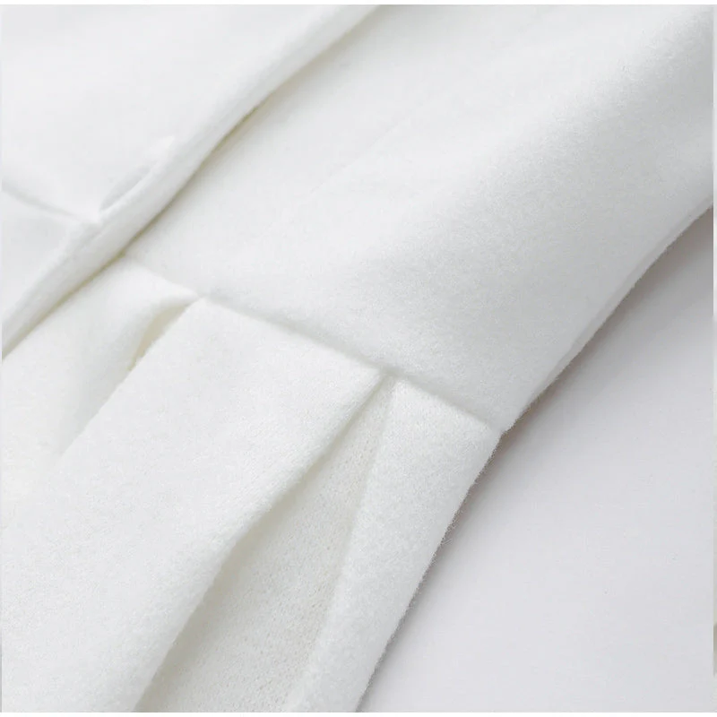 Elegant Women's Double-Breasted Wool Coat | Long Sleeves | Warm & Stylish - Image 7