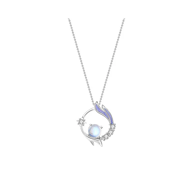 Enchanting Moonstone Silver Necklace - Image 2