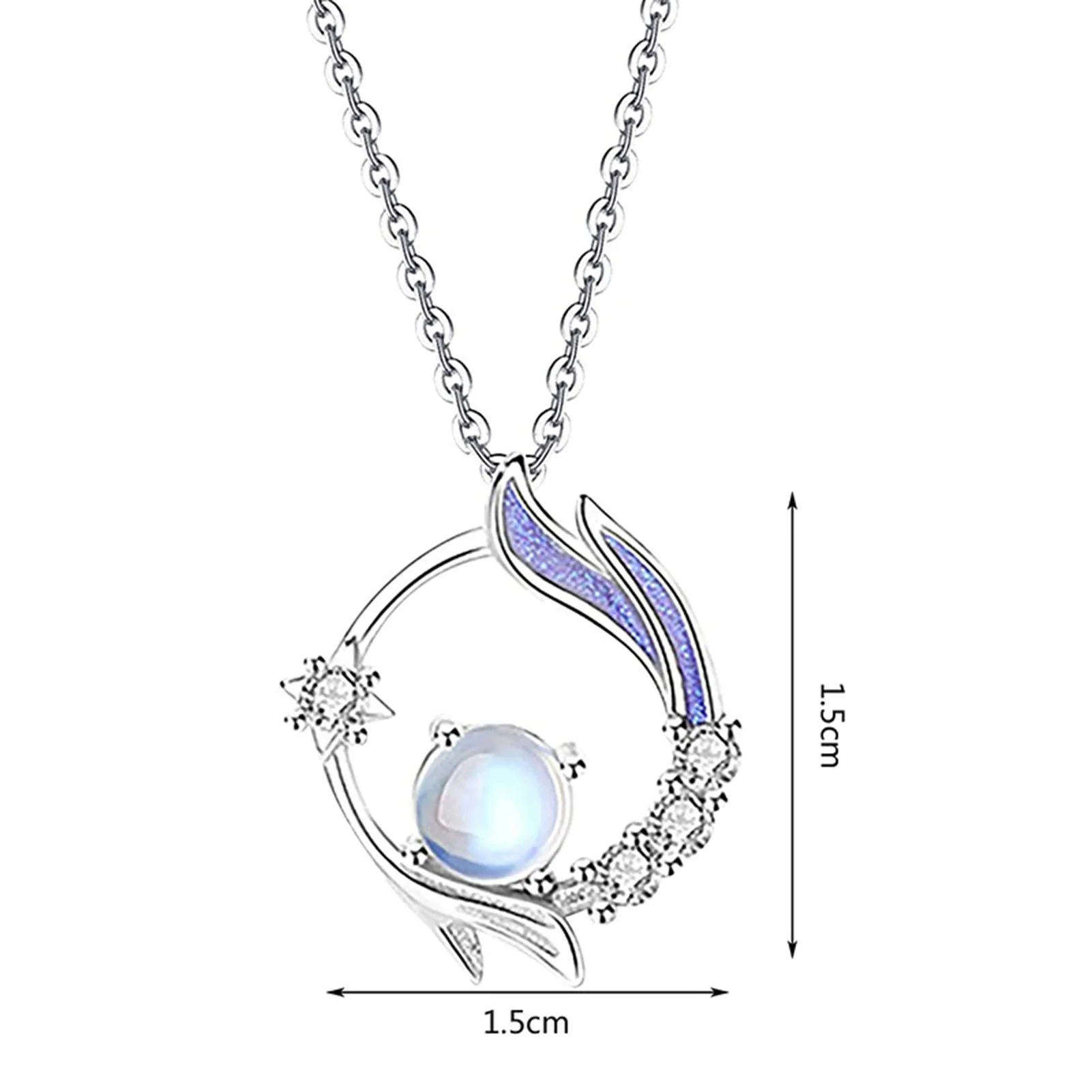 Enchanting Moonstone Silver Necklace - Image 5