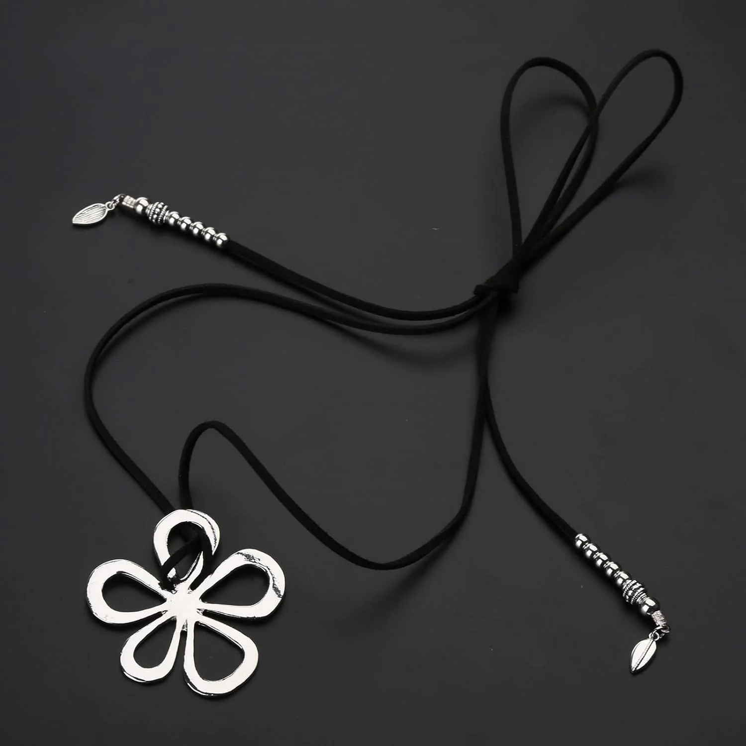 Ethnic Style Flower Necklace | Bohemian Floral Pendant - Image 3