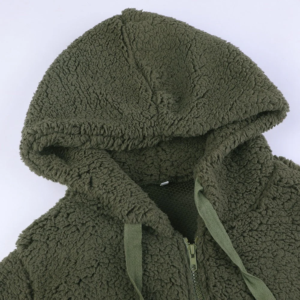 Fluffy Women's Hoodie Vest - Sofia - Image 18