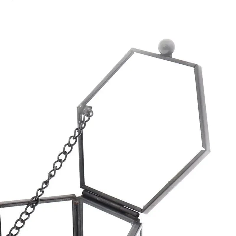 Geometric Clear Glass Jewellery Box | Modern Storage Solution - Image 11