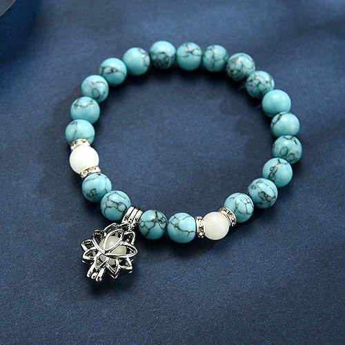Glow-in-the-Dark Lotus Bracelet | Elegant Women's Jewellery - Image 10