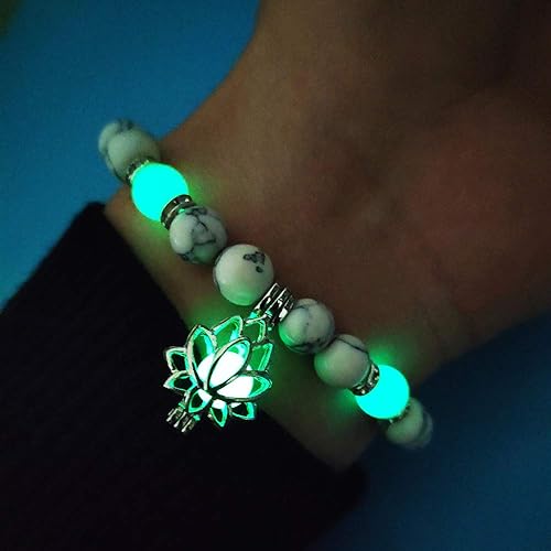 Glow-in-the-Dark Lotus Bracelet | Elegant Women's Jewellery - Image 11