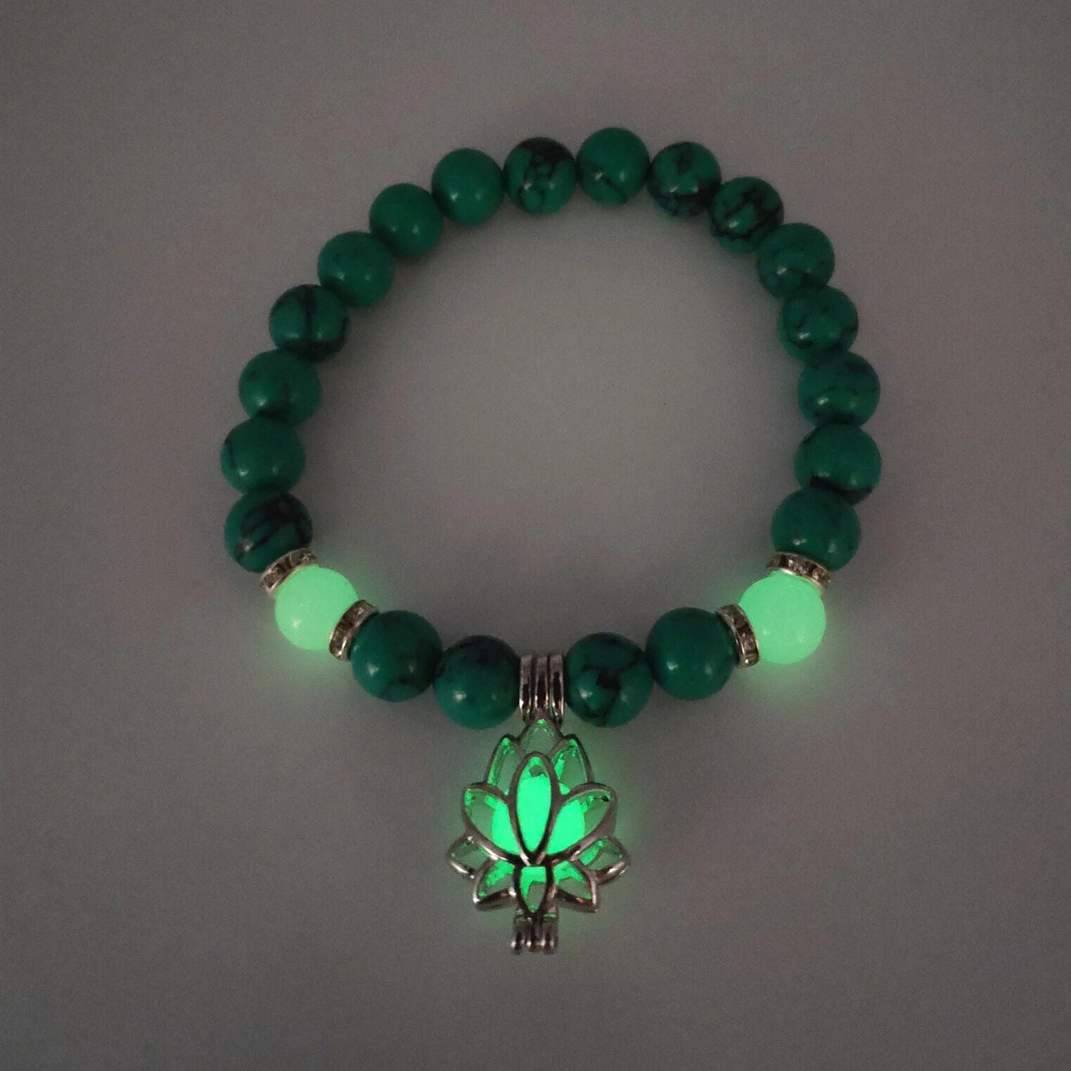 Glow-in-the-Dark Lotus Bracelet | Elegant Women's Jewellery - Image 12