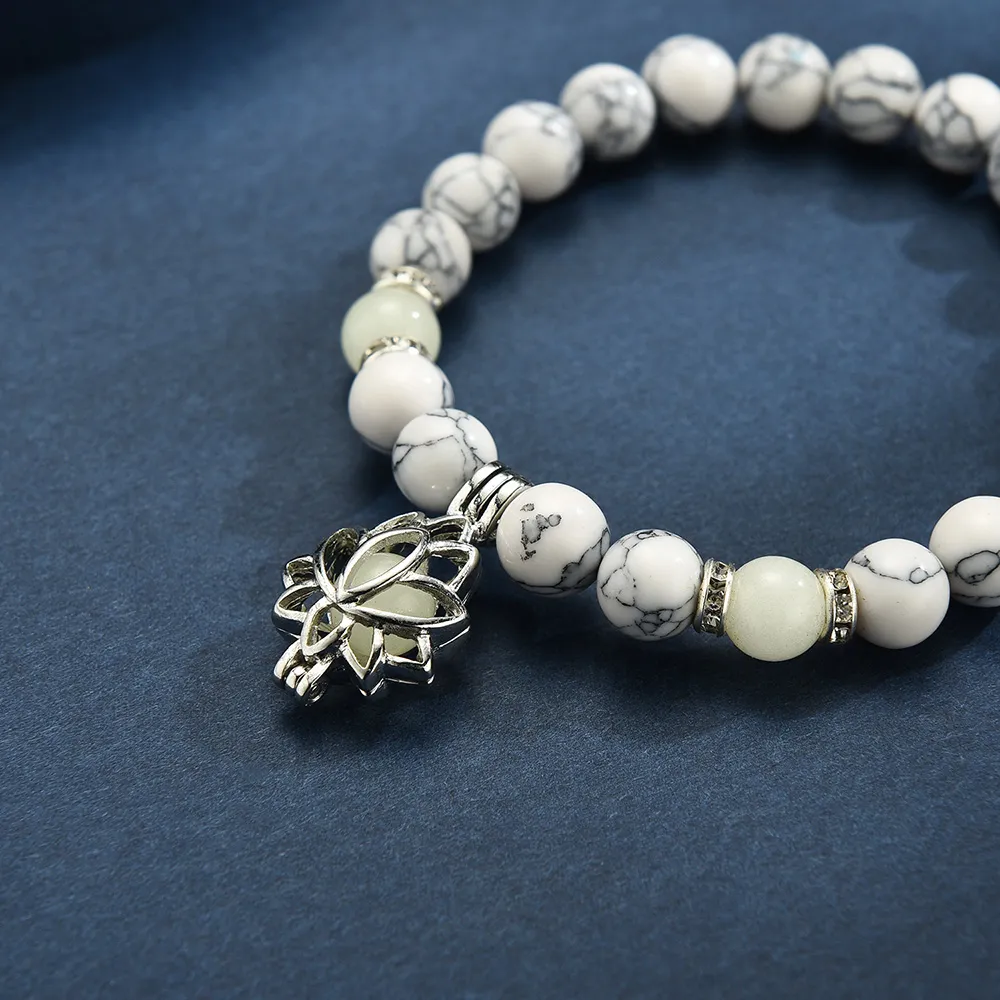 Glow-in-the-Dark Lotus Bracelet | Elegant Women's Jewellery - Image 18