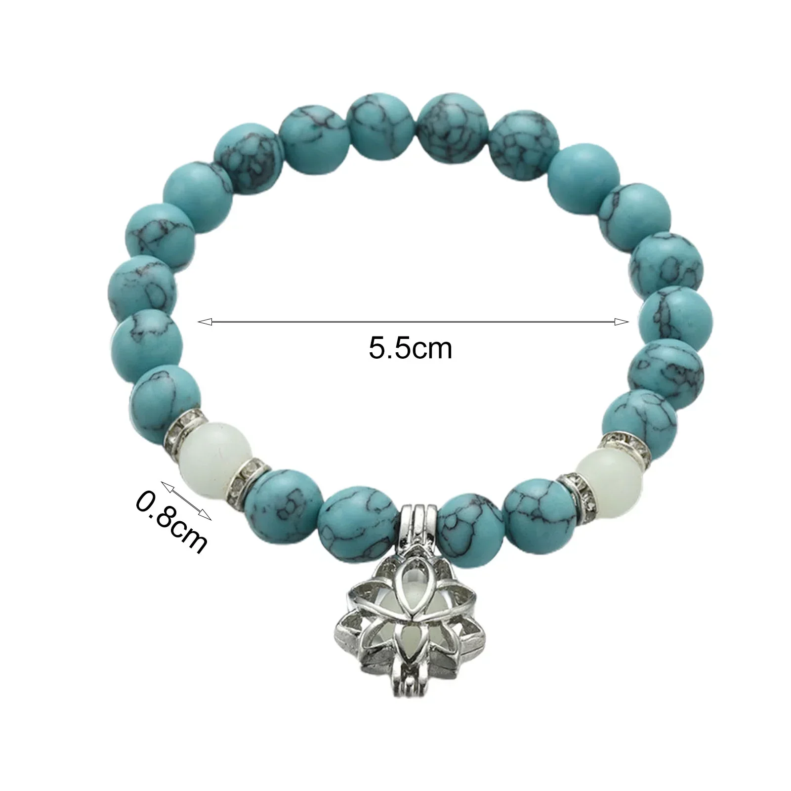 Glow-in-the-Dark Lotus Bracelet | Elegant Women's Jewellery - Image 19