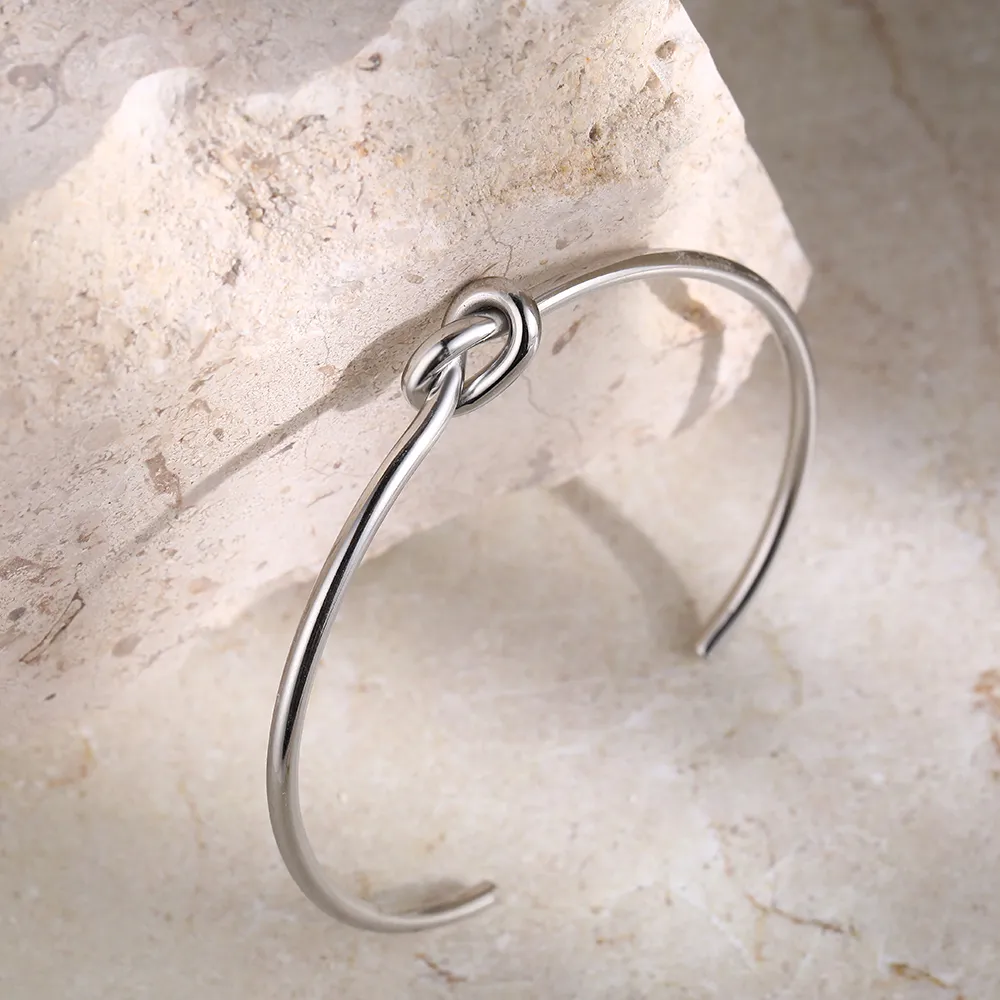 Gold Knot Bangle | Twisted Design - Image 7