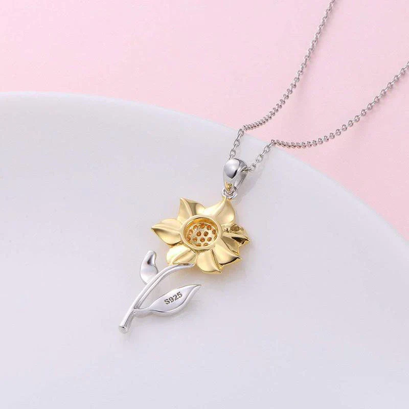 Golden Sunflower Necklace - Image 6