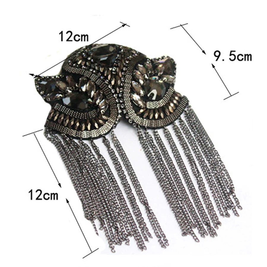 Handcrafted Rhinestone Shoulder Necklace | Fashion Tassel Accessory - Image 4