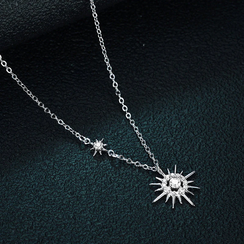 Hexagram Pendant Necklace | Elegant Sterling Silver Jewellery - Image 3
