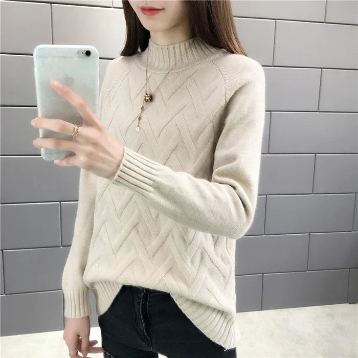 High Collar Sweater for Women | Elegant, Warm & Stylish - Image 2