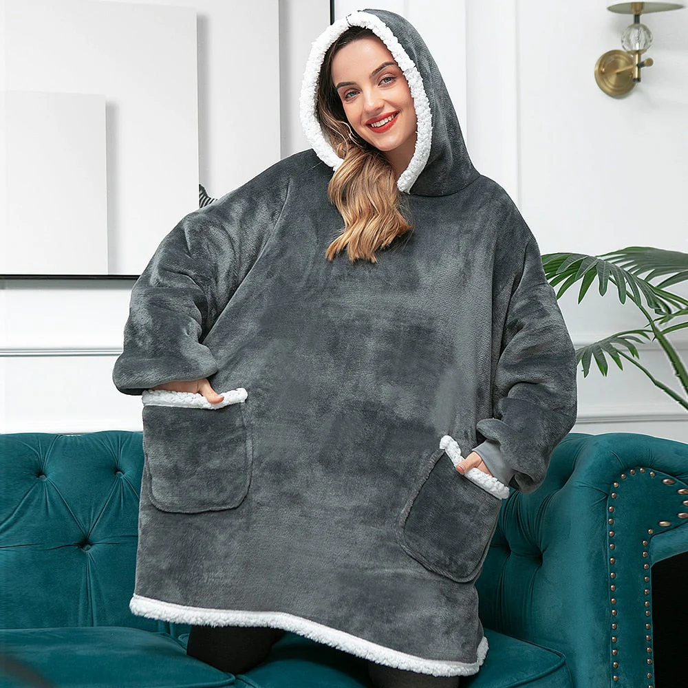Hoodie & Blanket | Wonderful combination of a soft hoodie and a comfortable blanket in one! - Image 45