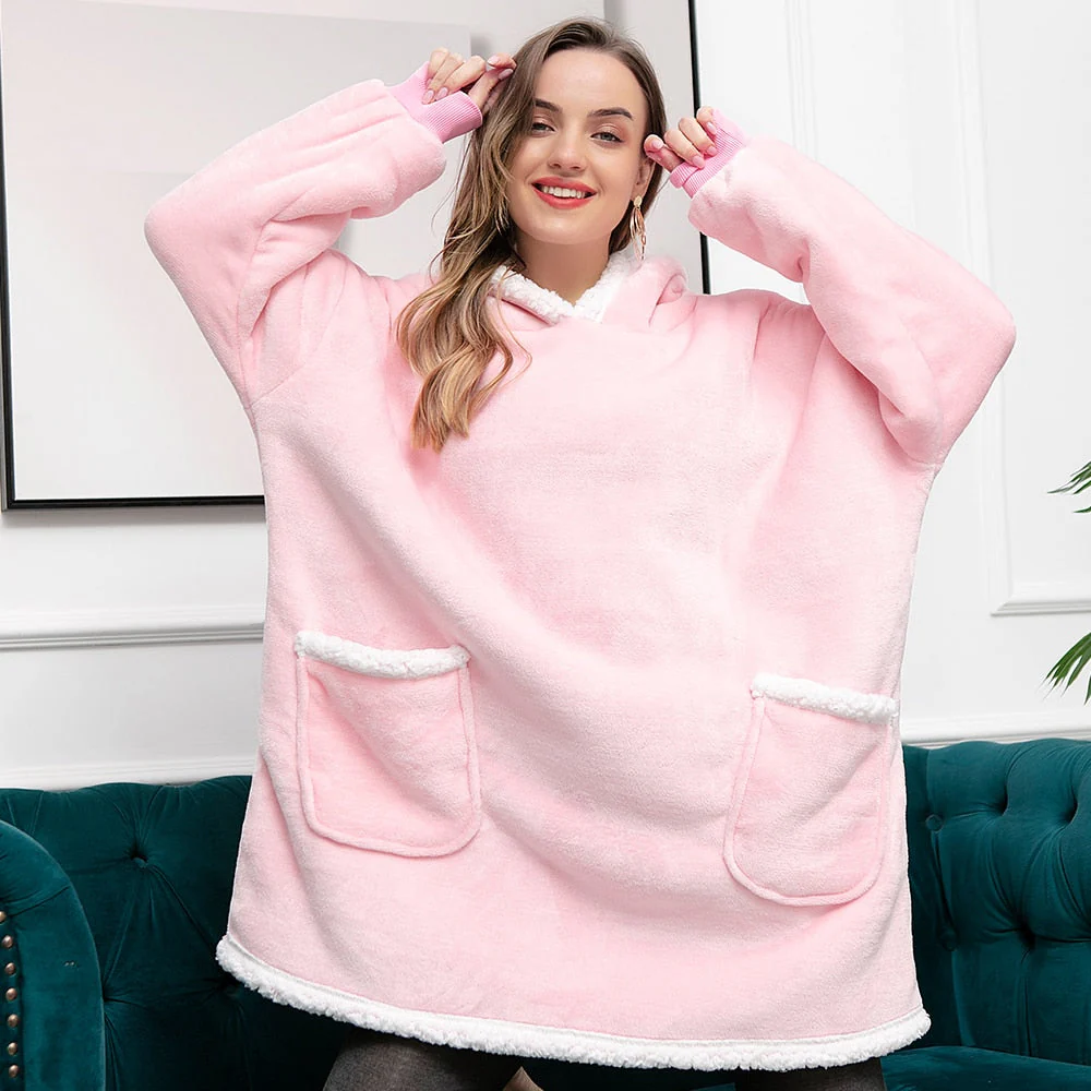 Hoodie & Blanket | Wonderful combination of a soft hoodie and a comfortable blanket in one! - Image 46