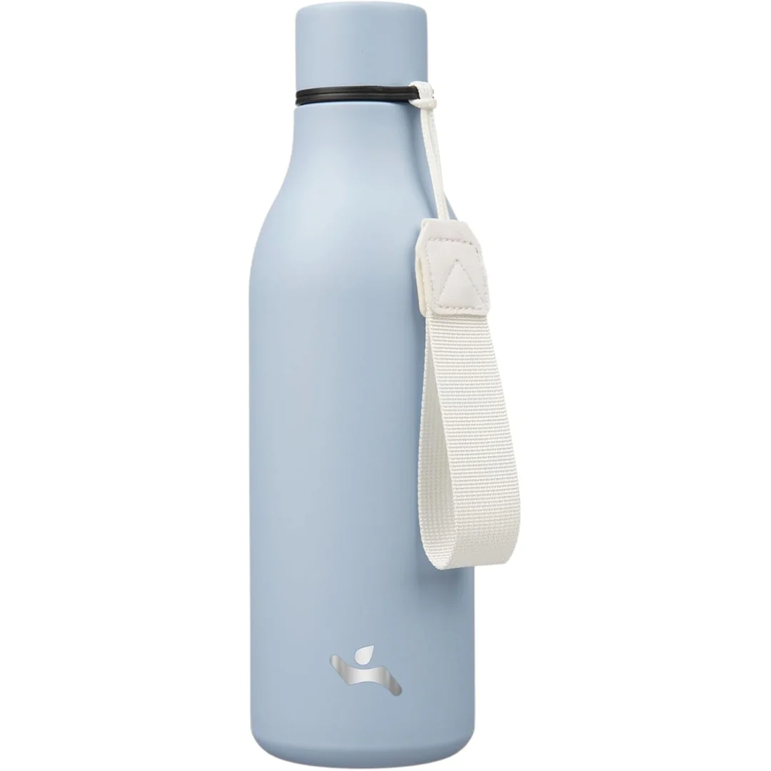 Isolated stainless steel water bottle with strap - Image 11