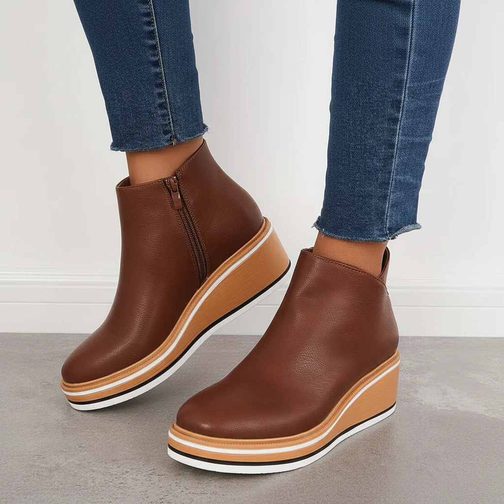 Ladies Ankle Boots with Platform - Natalie - Image 2