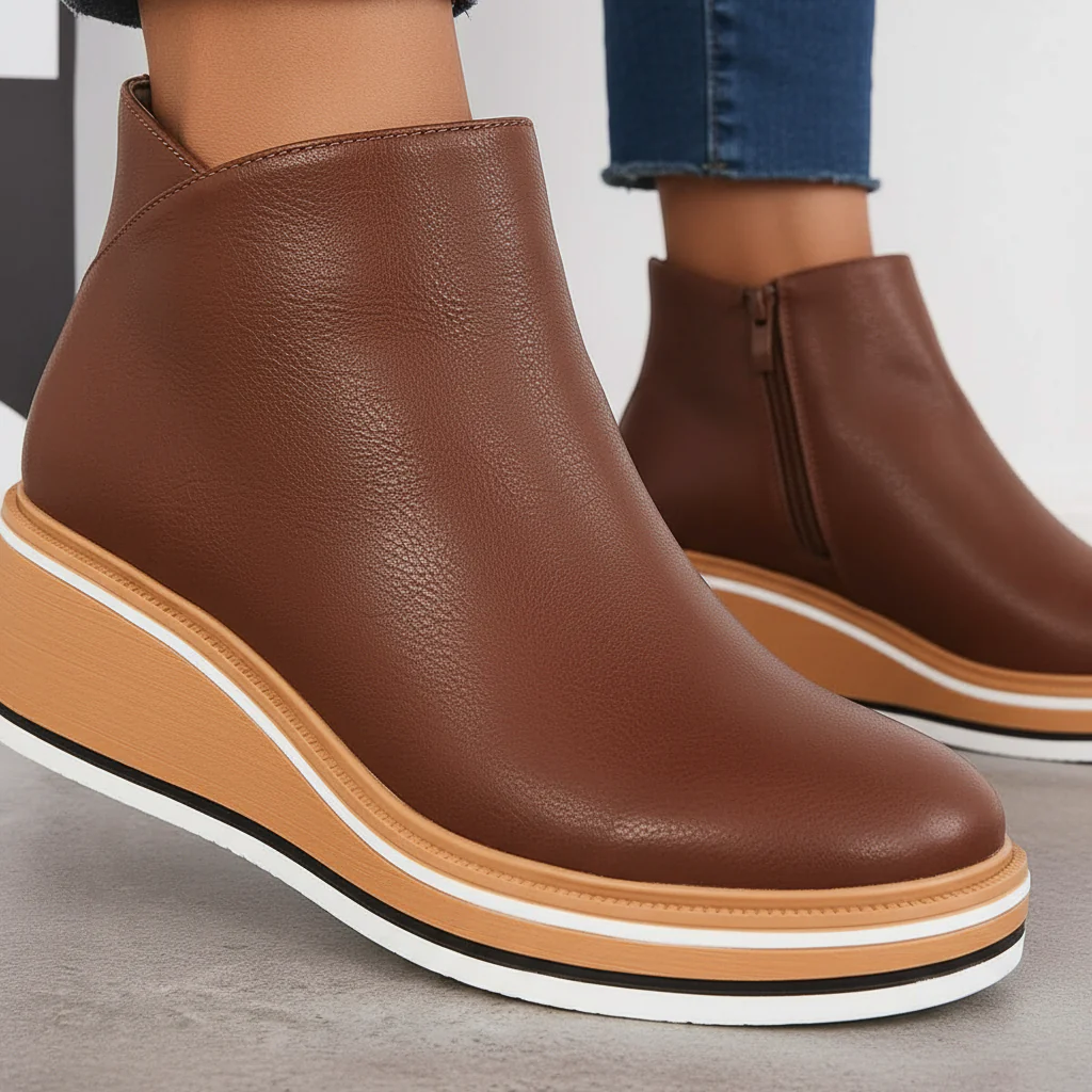 Ladies Ankle Boots with Platform - Natalie - Image 3