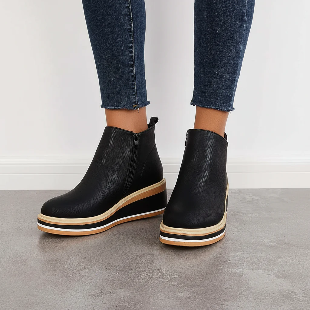 Ladies Ankle Boots with Platform - Natalie - Image 4