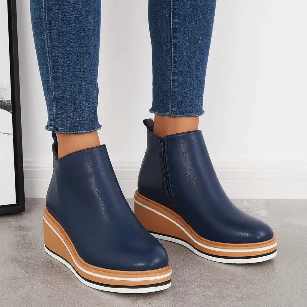 Ladies Ankle Boots with Platform - Natalie - Image 5