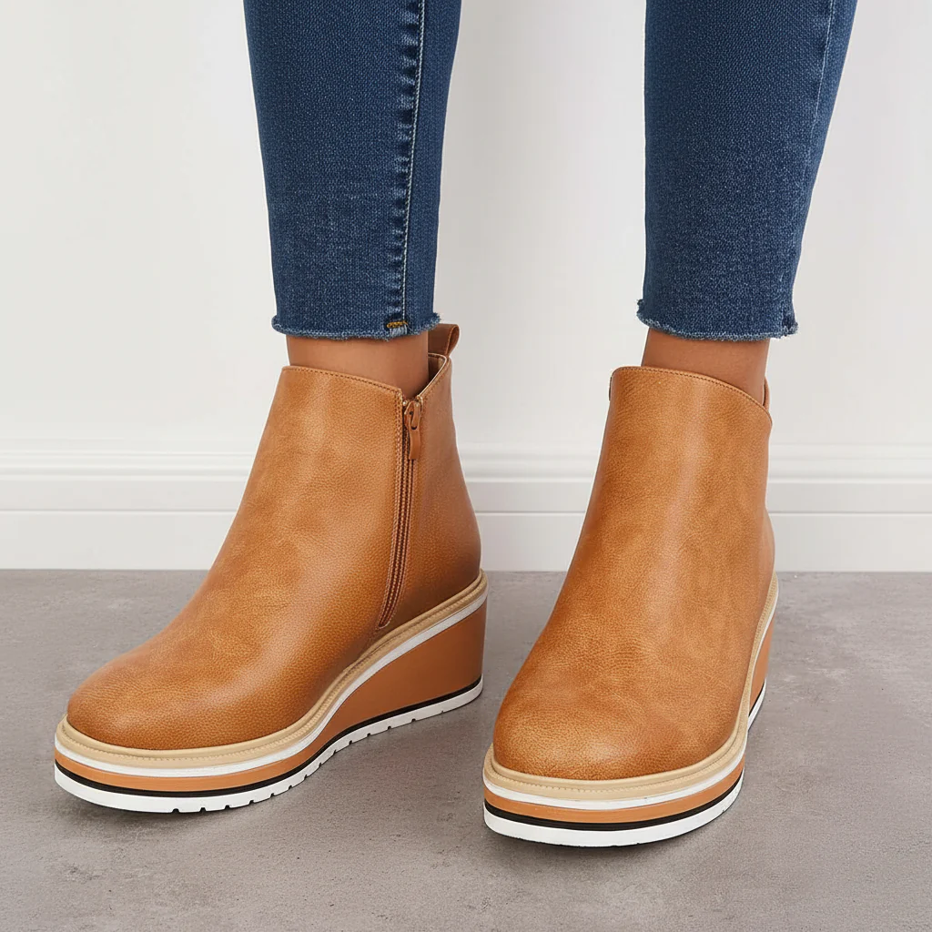 Ladies Ankle Boots with Platform - Natalie - Image 6