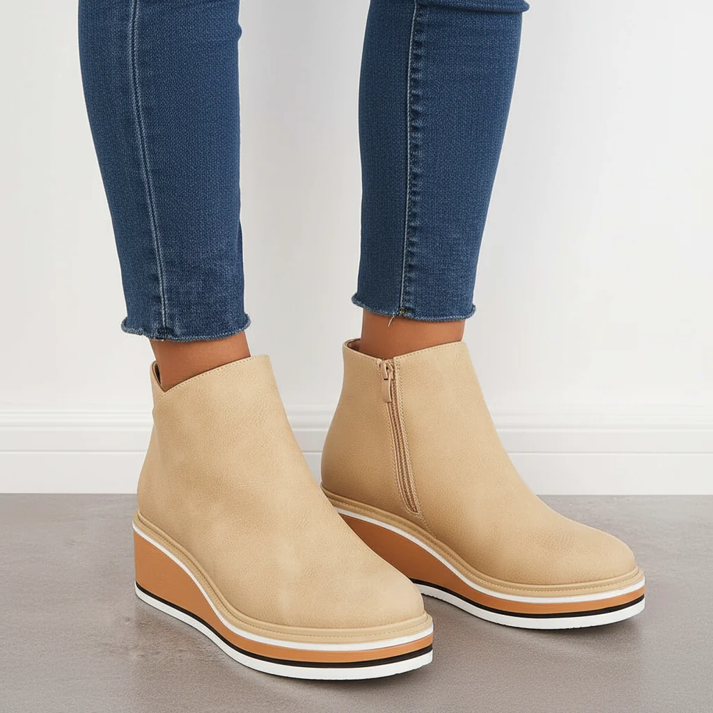 Ladies Ankle Boots with Platform - Natalie - Image 7
