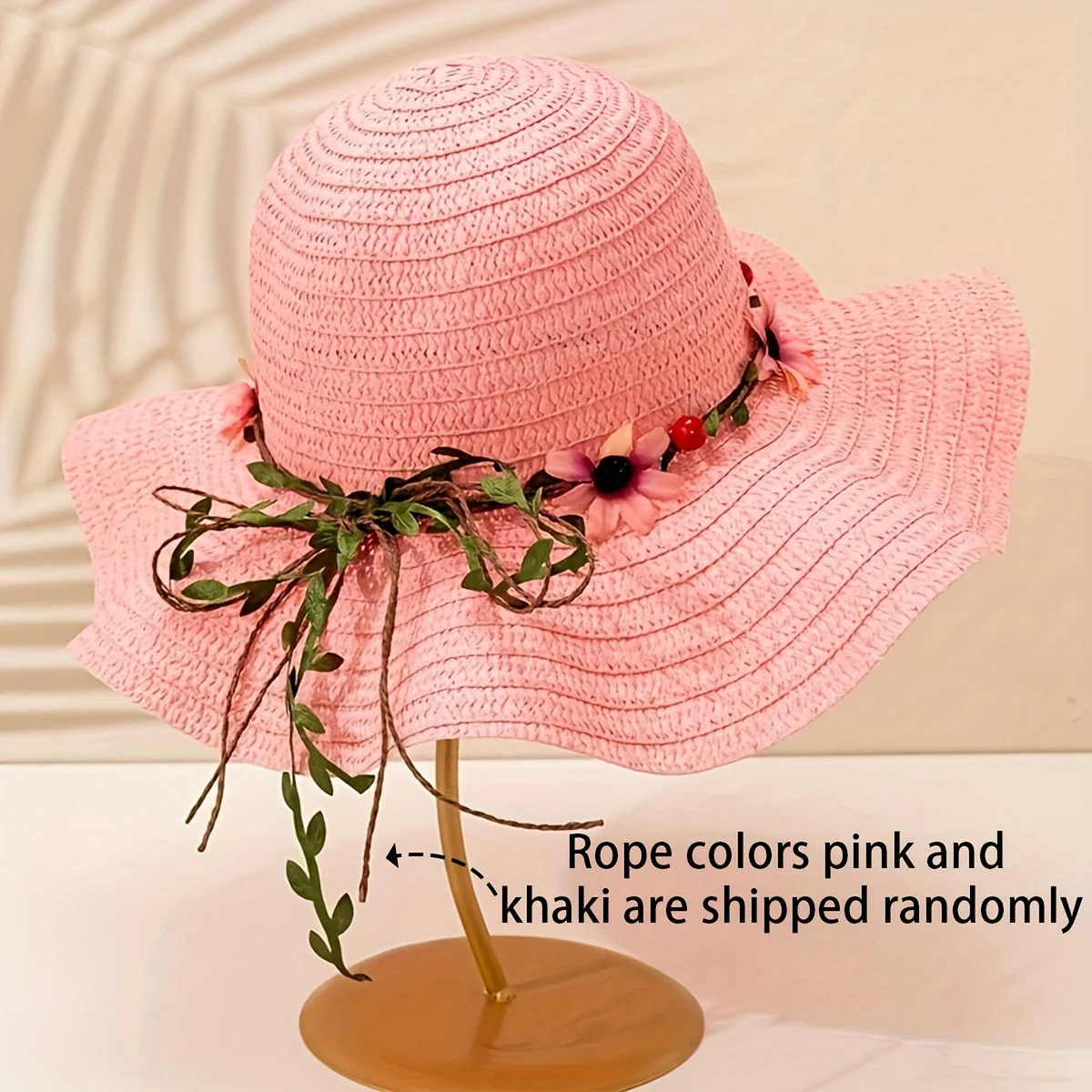 Ladies' Summer Straw Hat with Flower and Fruit Details – Solène - Image 11
