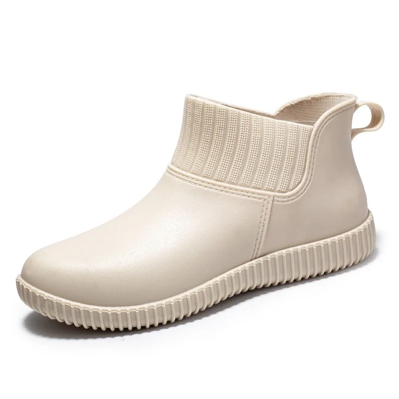 Ladies' waterproof rain ankle boots with knitted shaft & non-slip sole – Liora - Image 3