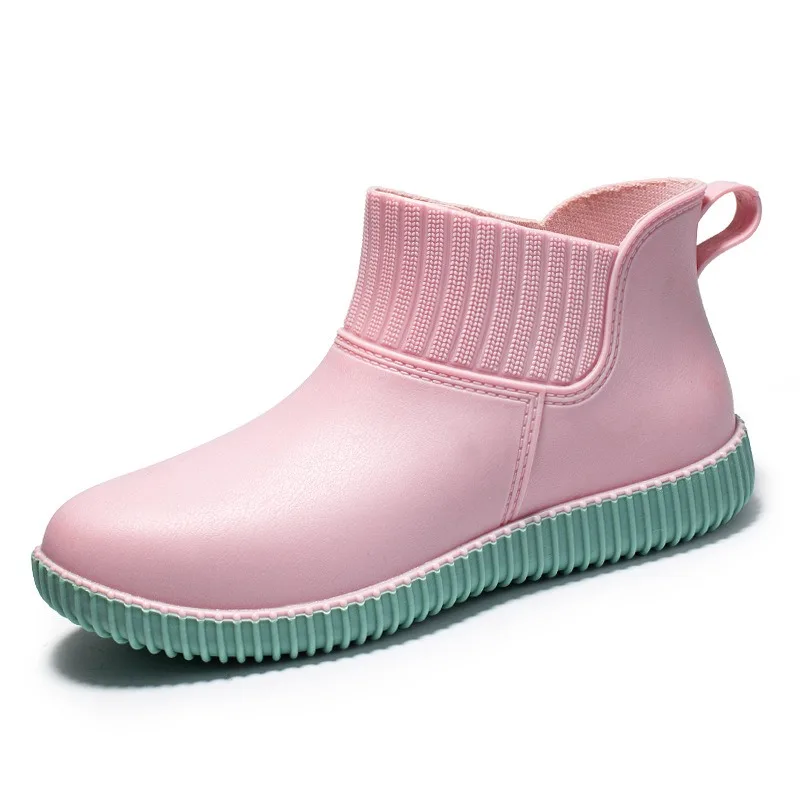 Ladies' waterproof rain ankle boots with knitted shaft & non-slip sole – Liora - Image 9
