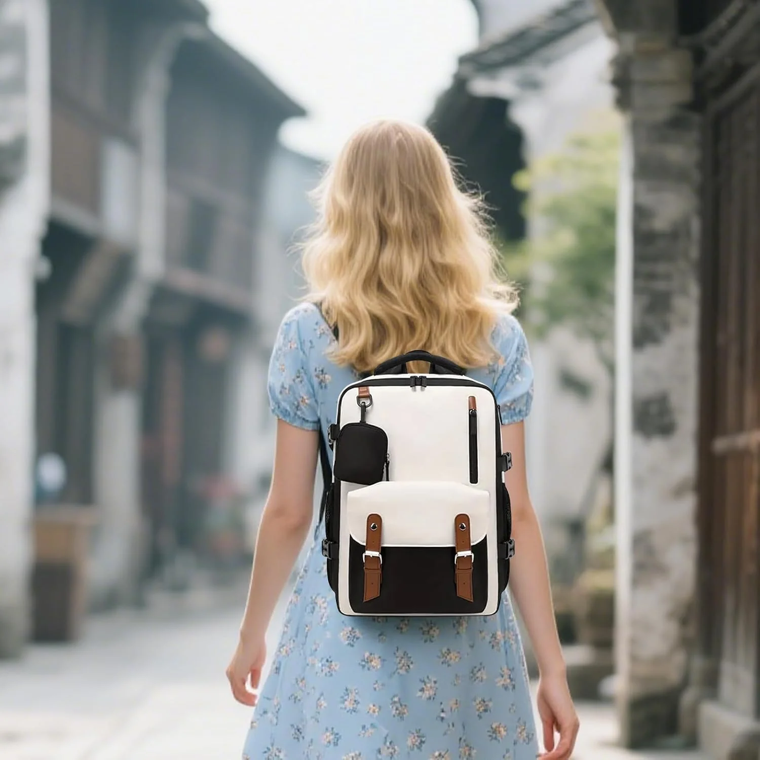 Large Capacity Waterproof Expandable Travel Backpack – Elorio - Image 2