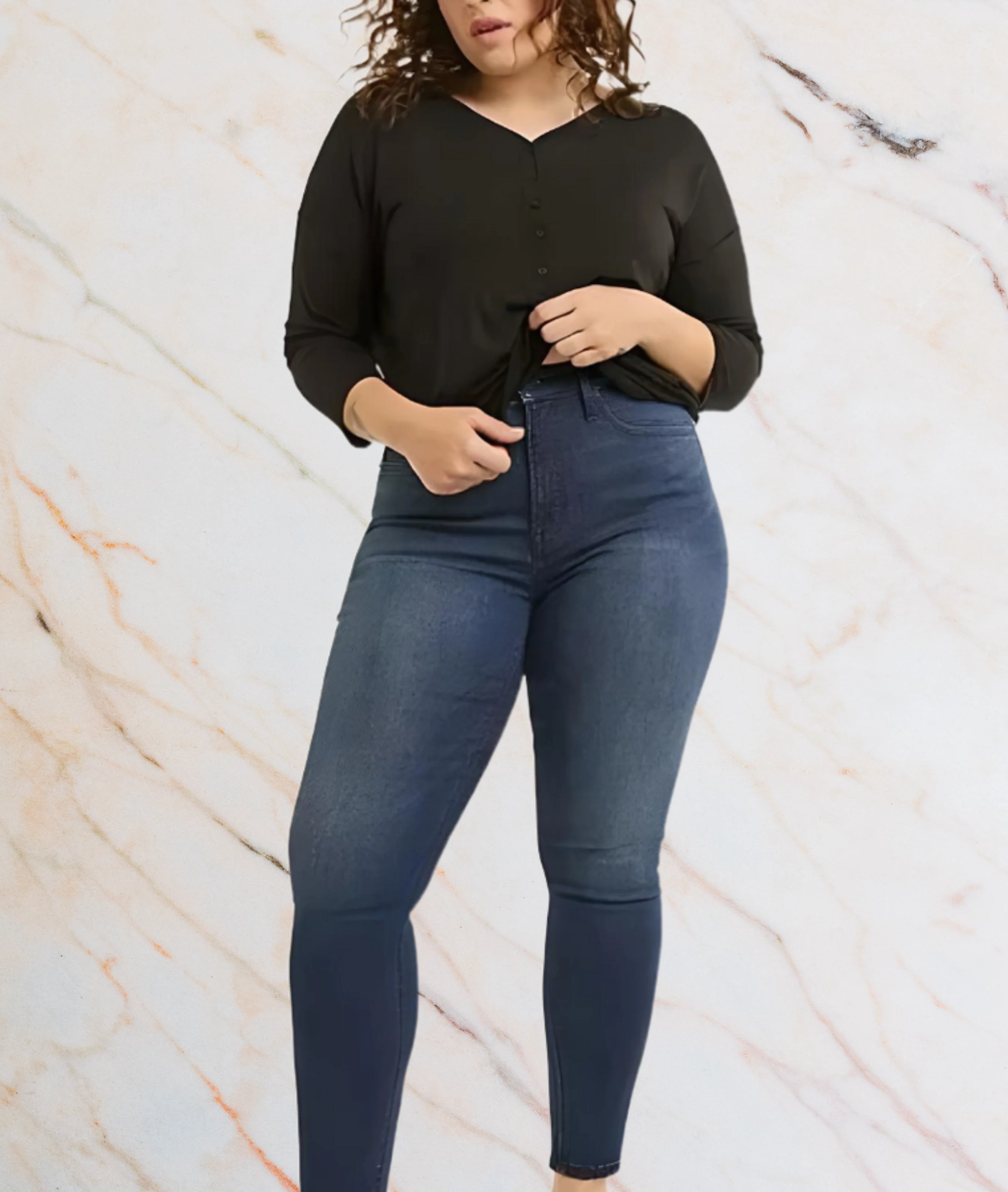 Larisa – High-Waisted Plus Size Jeans with a Flattering Fit