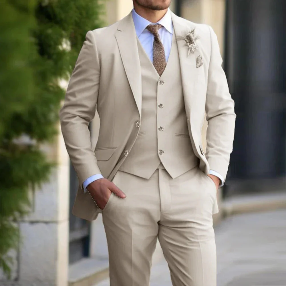 Layered 3-Piece Men's Suit - Weston