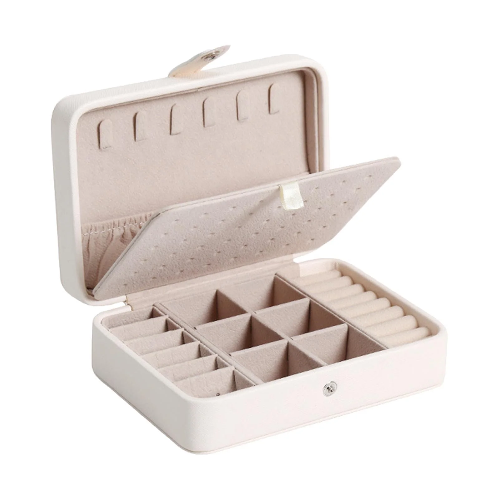 Leather Flip-Top Jewellery Box | Elegant Storage Solution - Image 2