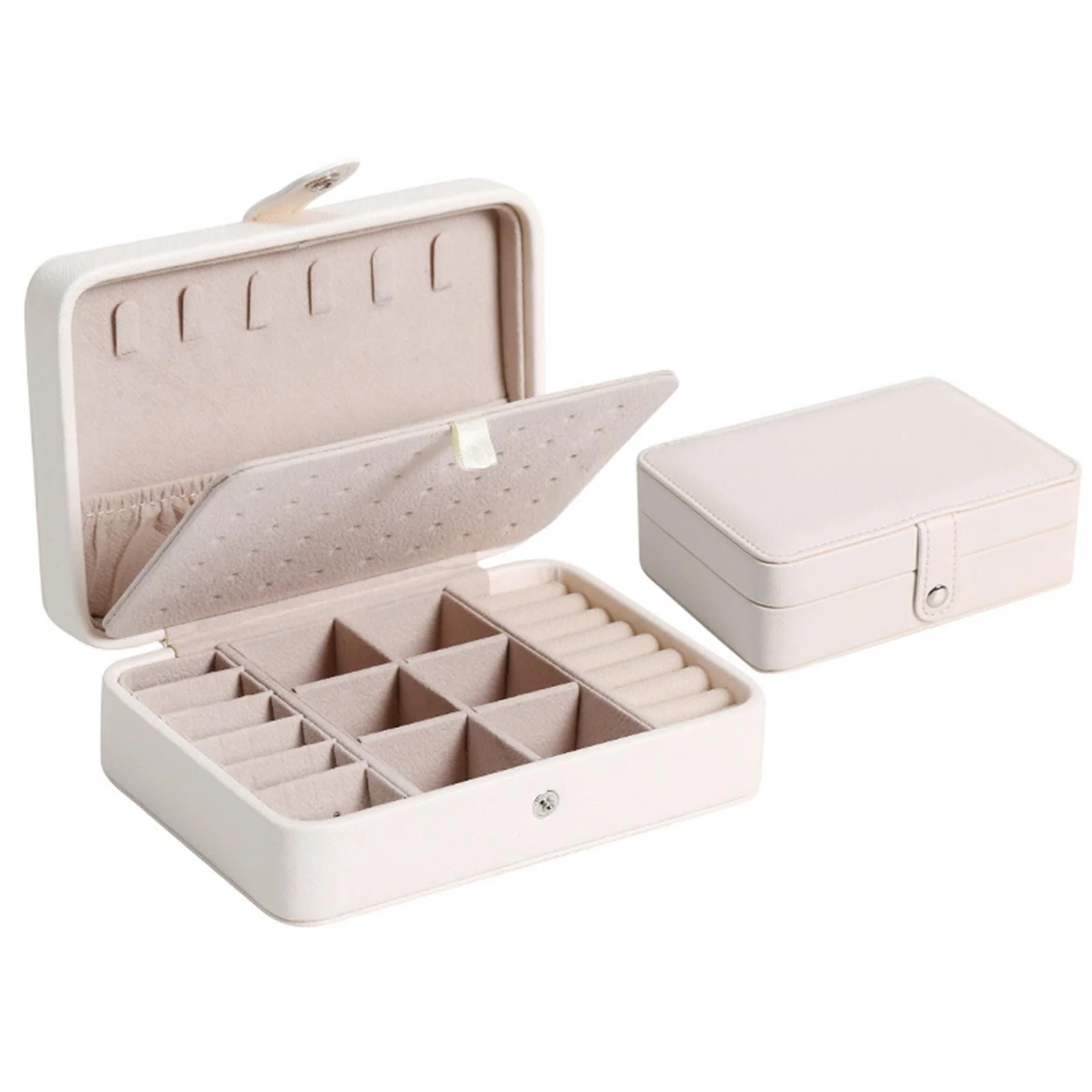 Leather Flip-Top Jewellery Box | Elegant Storage Solution - Image 6