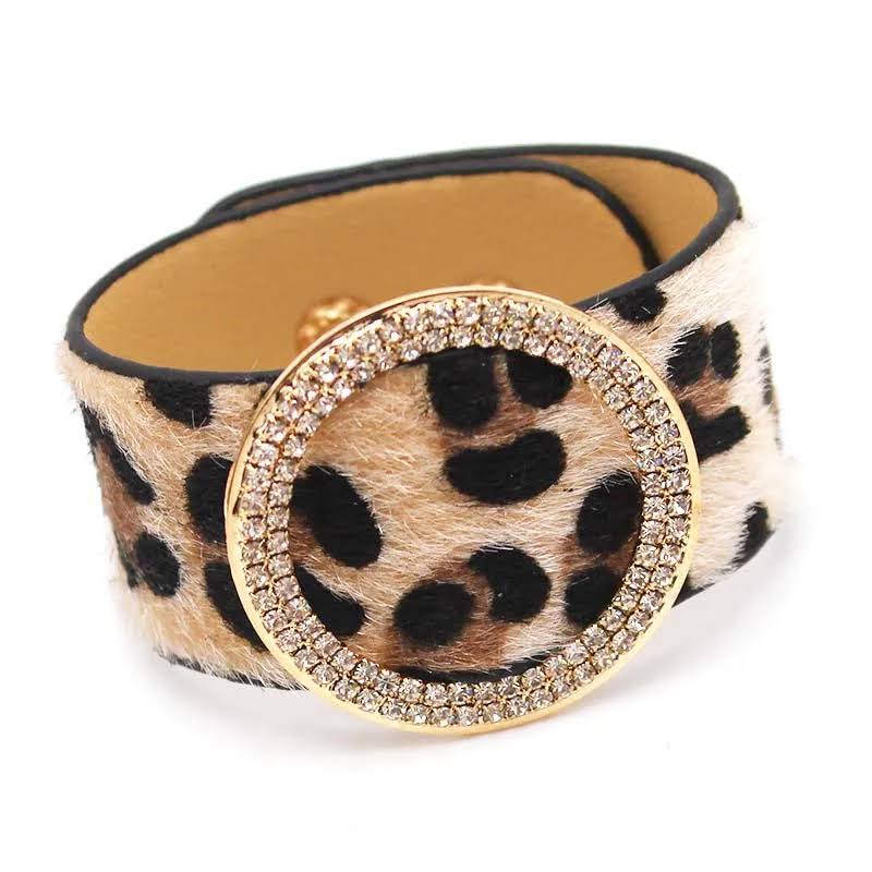 Leather Leopard Wrap Bracelet | Exquisite Handcrafted Accessory - Image 5