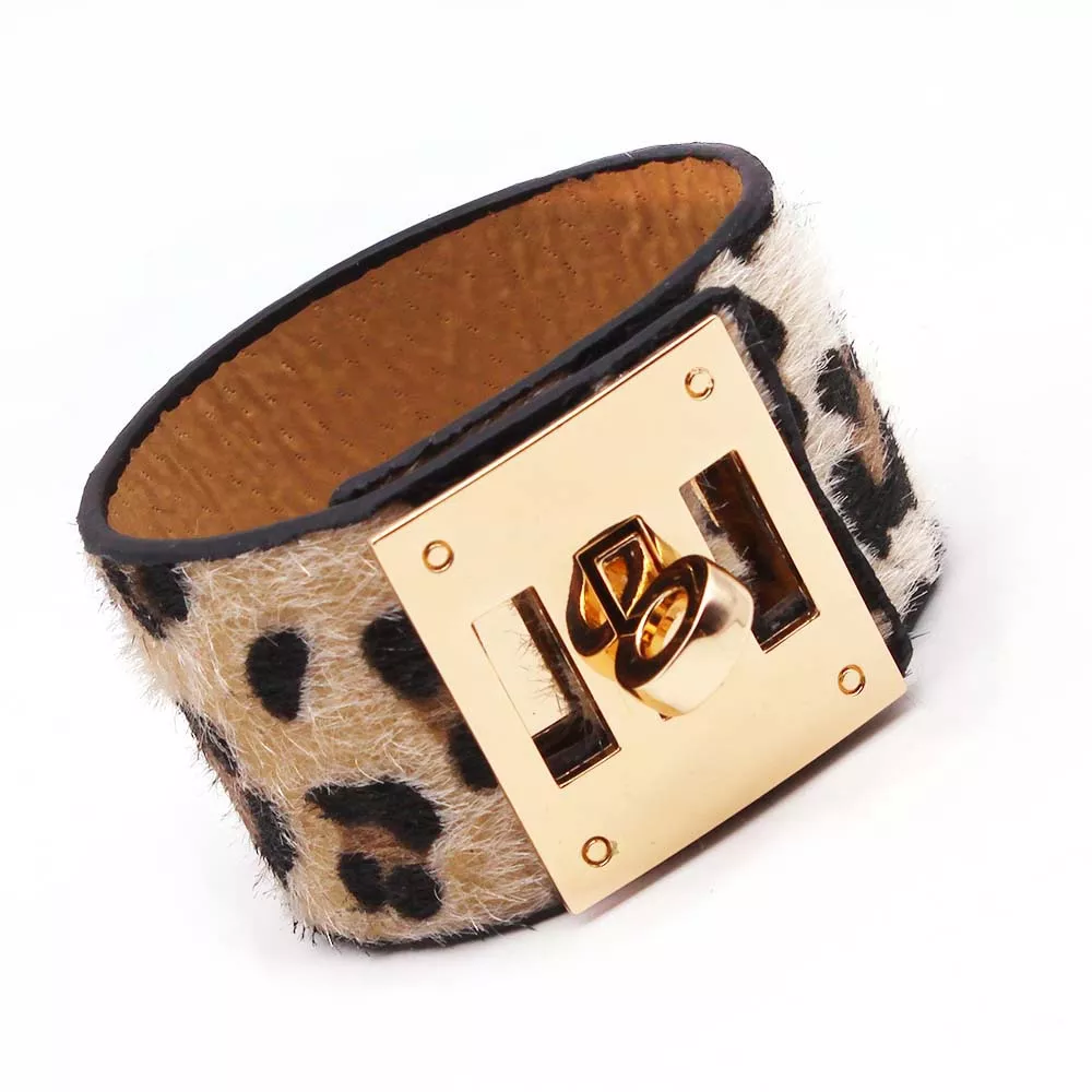 Leather Leopard Wrap Bracelet | Exquisite Handcrafted Accessory - Image 9