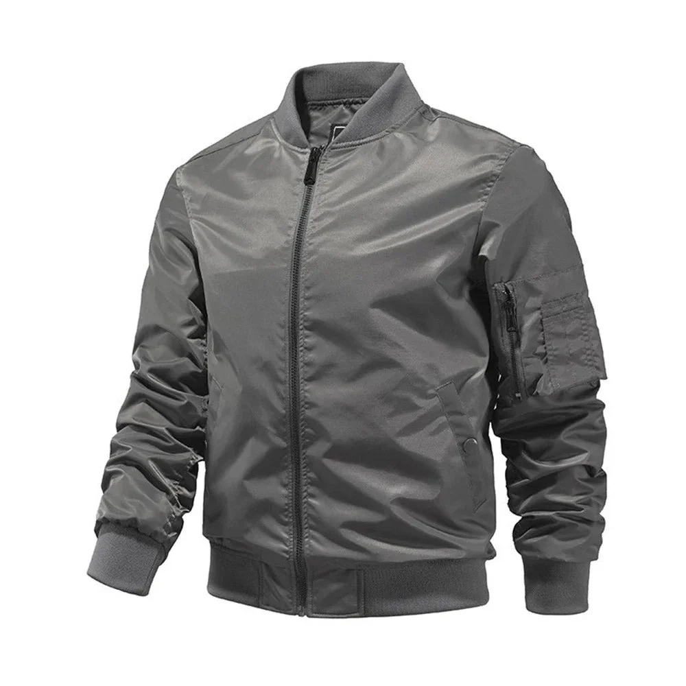 Light & Trendy Men's Bomber Jacket for Autumn – Hector - Image 2