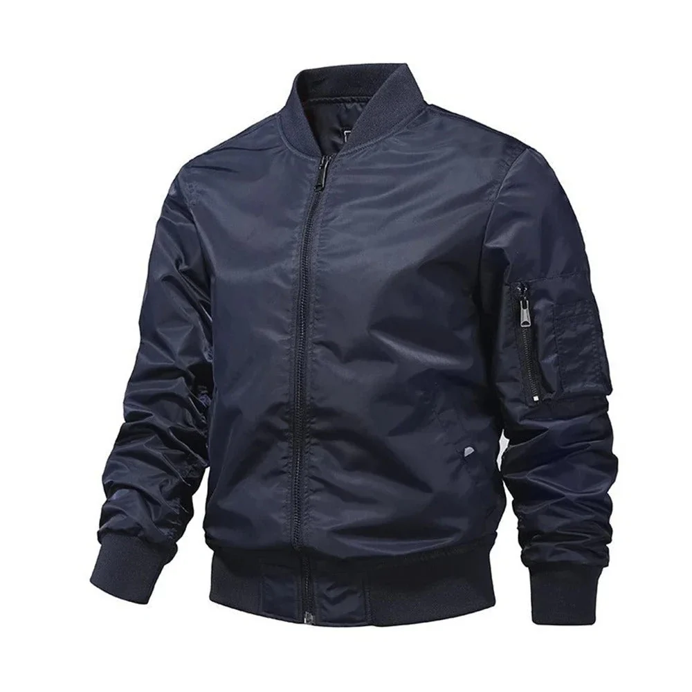 Light & Trendy Men's Bomber Jacket for Autumn – Hector - Image 4
