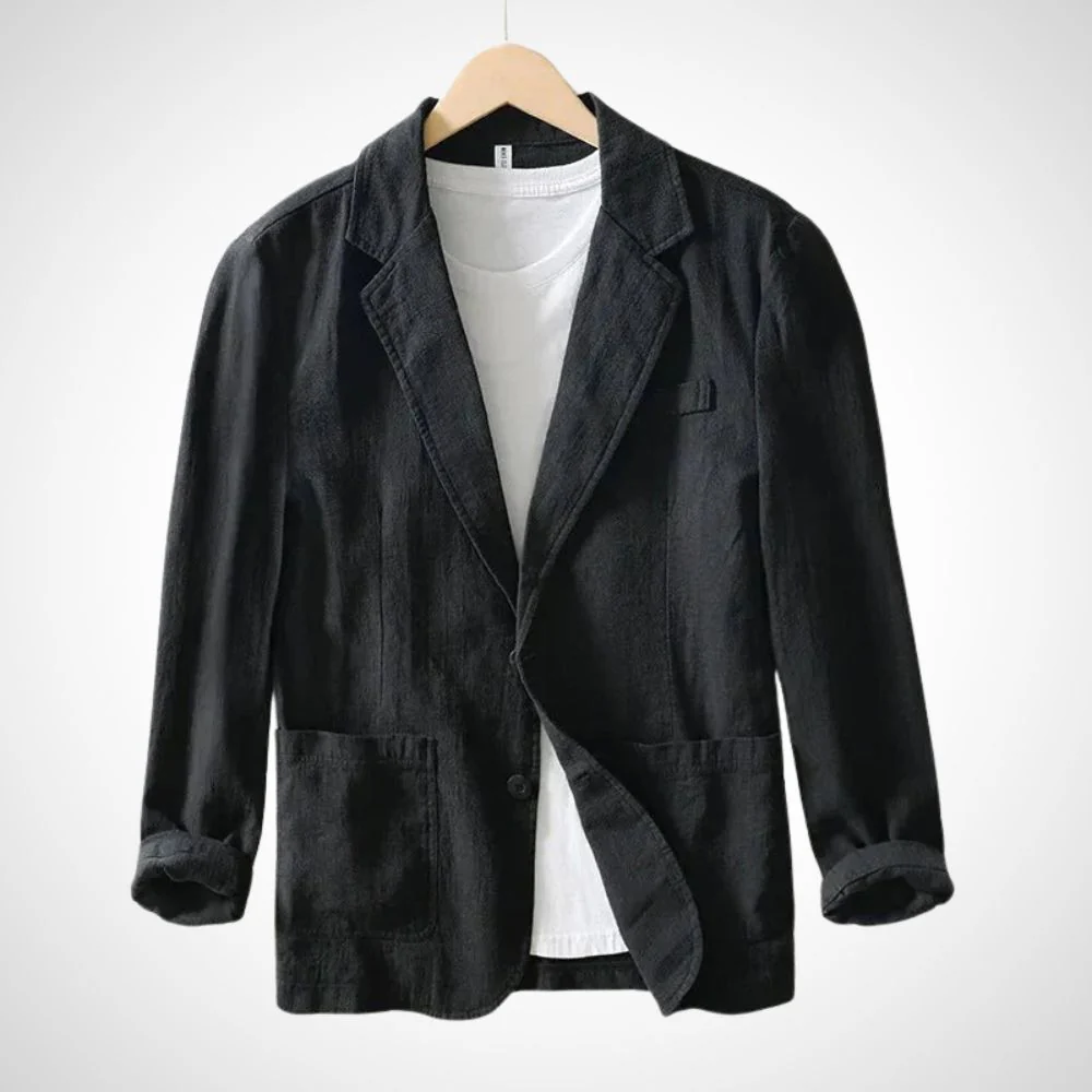 Light men's linen blazer made from a cotton blend – Julian