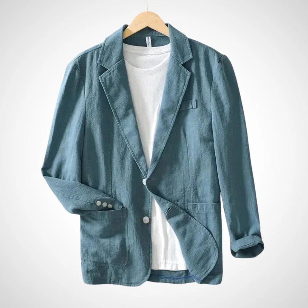 Light men's linen blazer made from a cotton blend – Julian - Image 2