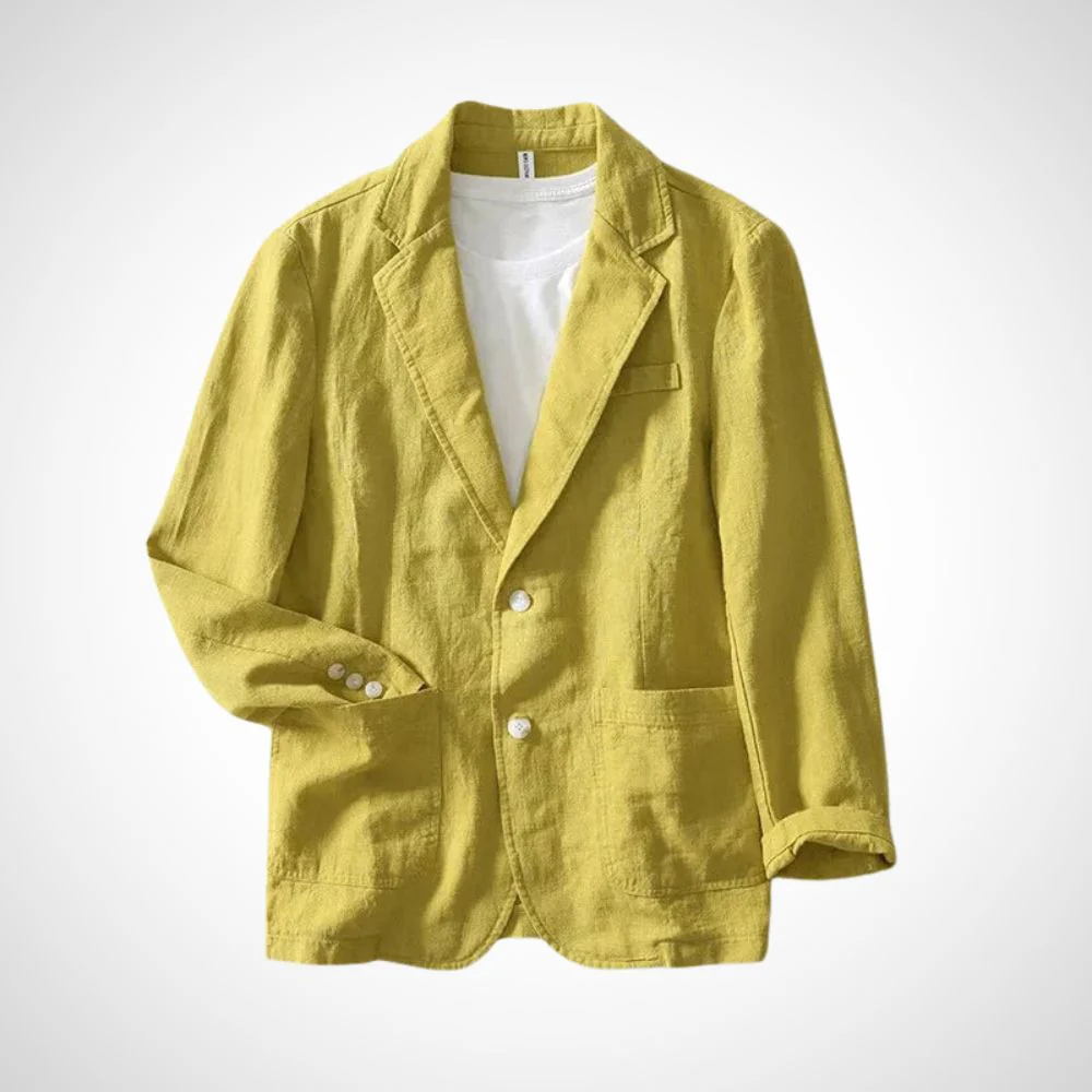 Light men's linen blazer made from a cotton blend – Julian - Image 6