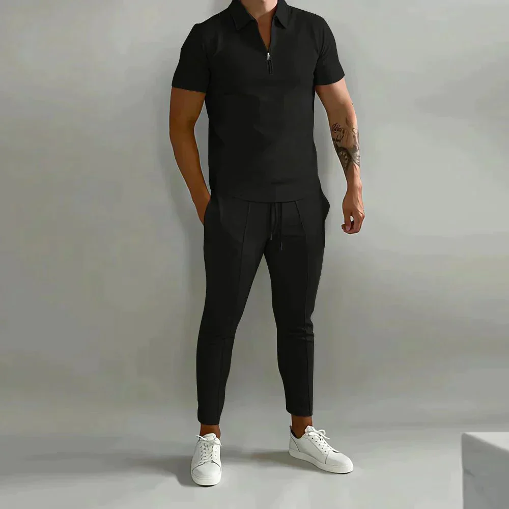 Linen shirt and trousers in men's set – Adrian - Image 6