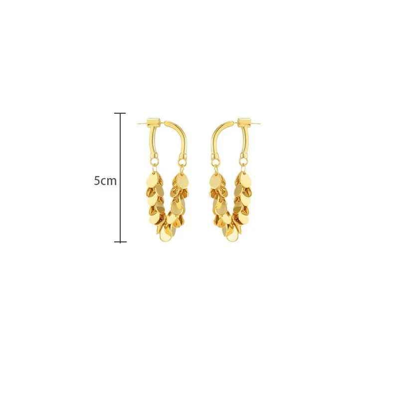 Long Sequin Tassel Earrings - Image 10