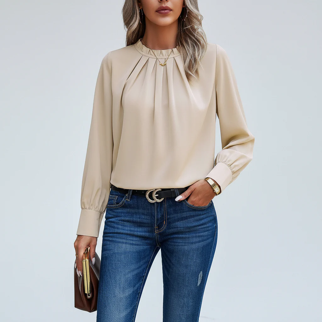 Long-sleeve blouse - Elvira - Image 4