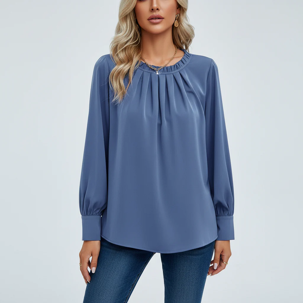 Long-sleeve blouse - Elvira - Image 5