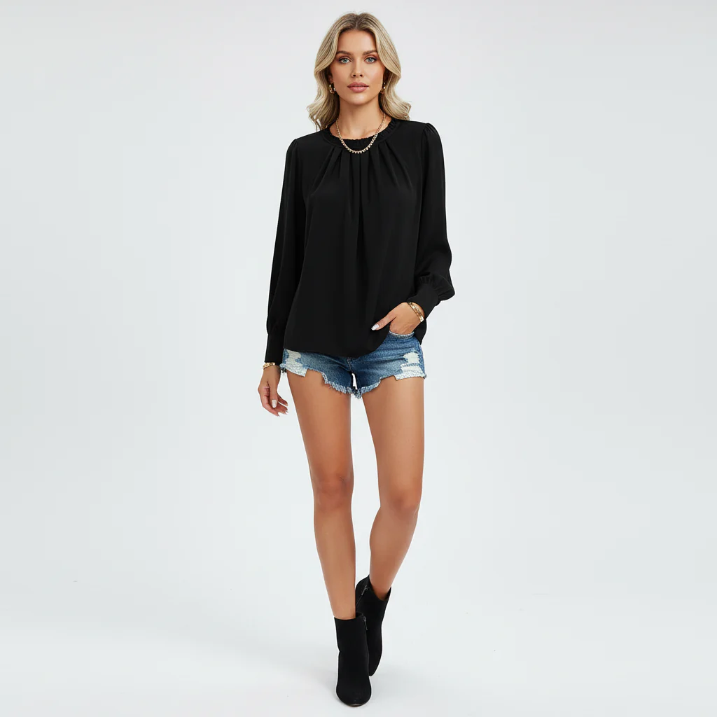 Long-sleeve blouse - Elvira - Image 7